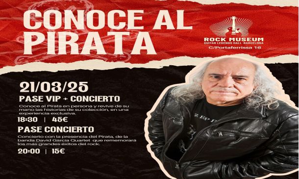 <time datetime="2025-03-14T13:00:45+00:00">marzo 14, 2025</time> | <a href="https://elpirata.com/author/el-pirata/">El Pirata</a> | <a href="https://elpirata.com/category/blog/" rel="tag">BLOG</a> | <a href="https://elpirata.com/el-pirata-vuelve-al-rock-museum-de-barcelona/#respond">No hay comentarios<span class="screen-reader-text"> en EL PIRATA VUELVE AL ROCK MUSEUM DE BARCELONA</span></a>