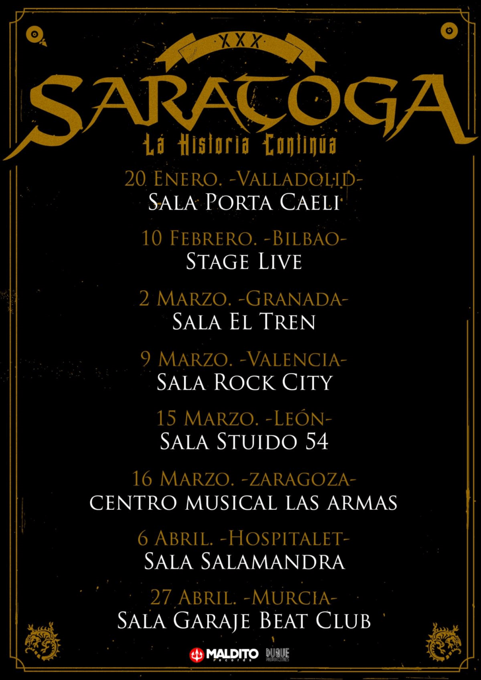 FECHAS DE SARATOGA