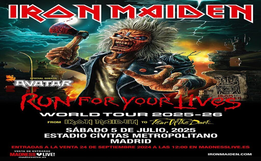IRON MAIDEN ANUNCIAN FECHA ÚNICA EN NUESTRO PAÍS