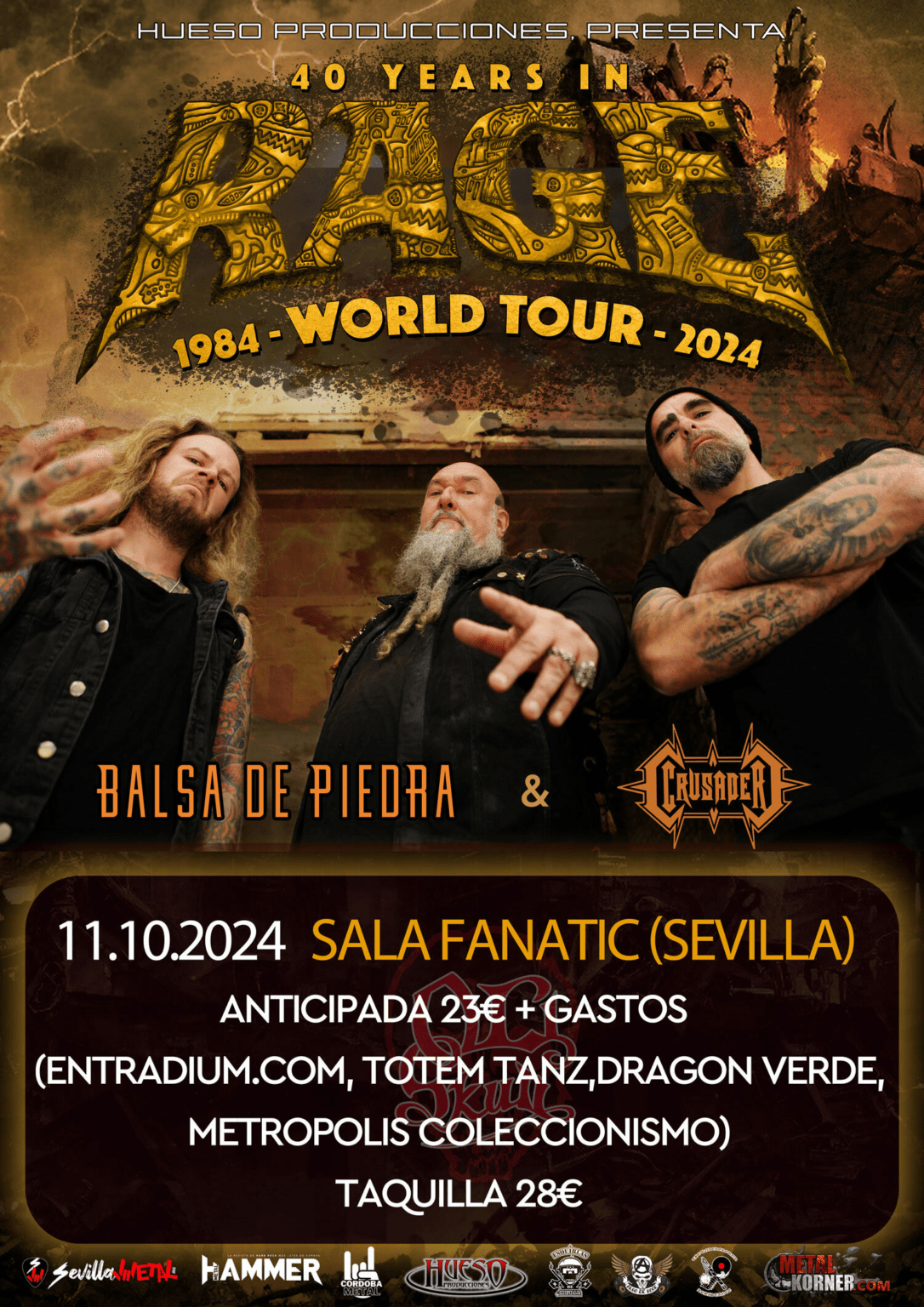 CAMBIO DE SALA DE RAGE EN SEVILLA