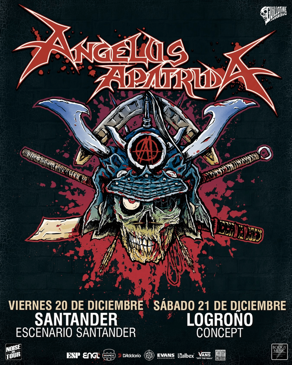 FECHAS DE ANGELUS APATRIDA EN SANTANDER Y LOGROÑO