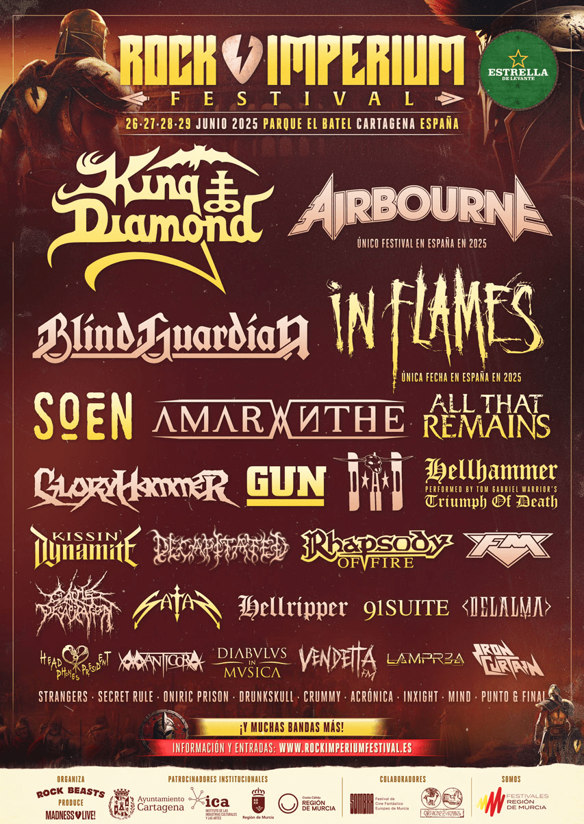 NUEVOS CABEZAS DE CARTEL DEL ROCK IMPERIUM