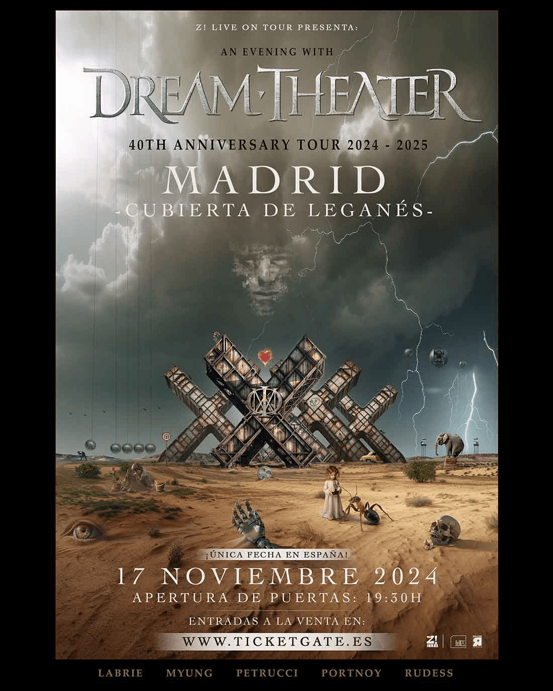 HORARIOS DE DREAM THEATER EN MADRID