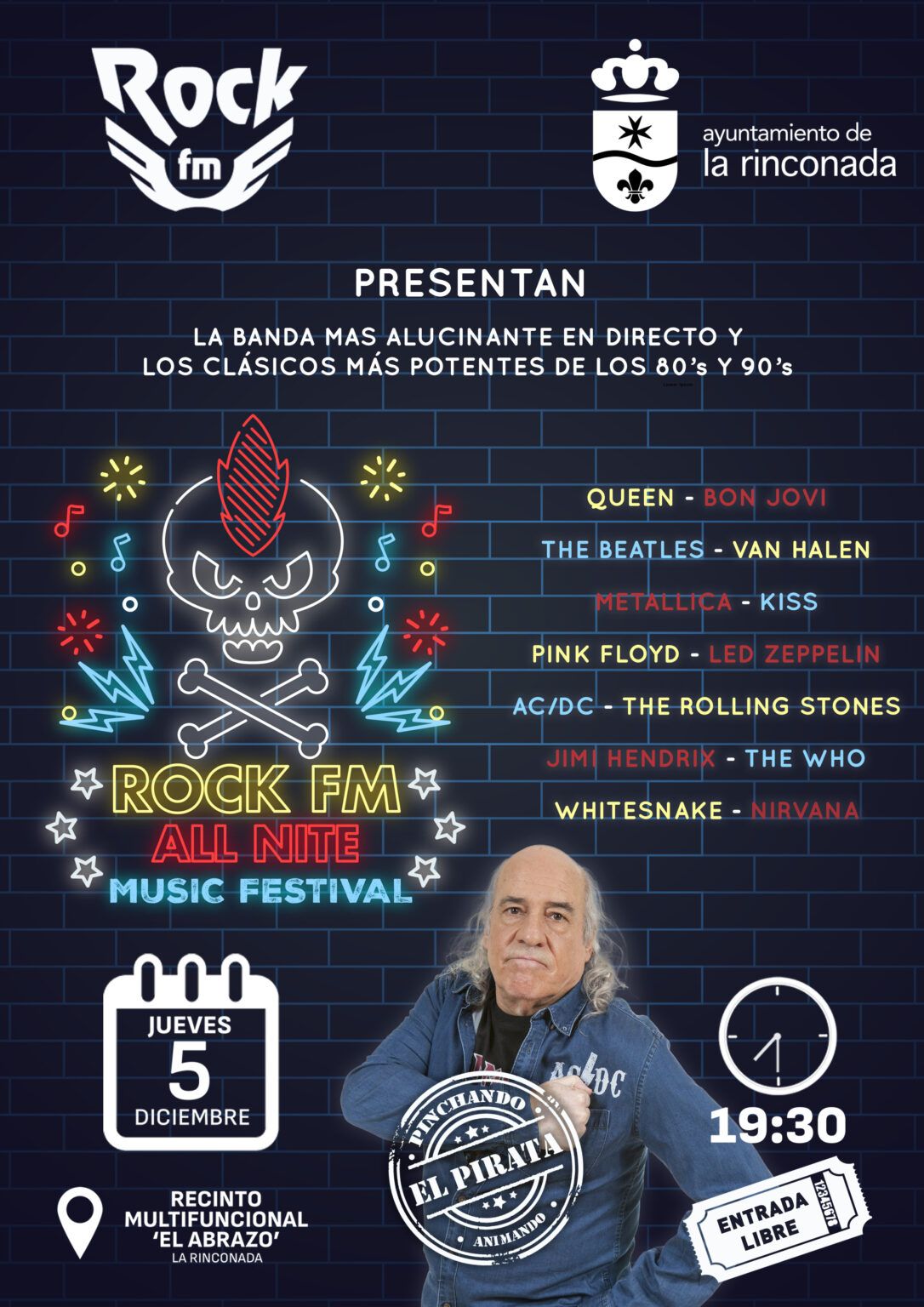 EL PIRATA ESTARÁ PINCHANDO EL DÍA 5