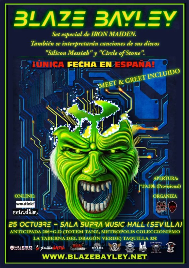 CONCIERTO “ESPECIAL“ DE BLAZE BAYLEY EN SEVILLA