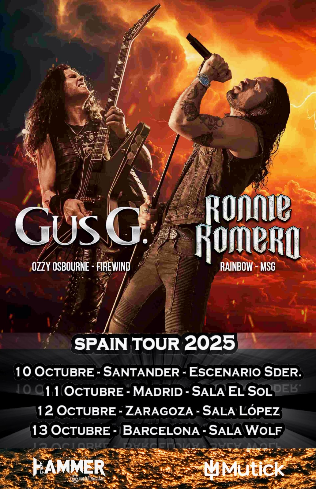 CONCIERTOS DE GUS G. Y RONNIE ROMERO