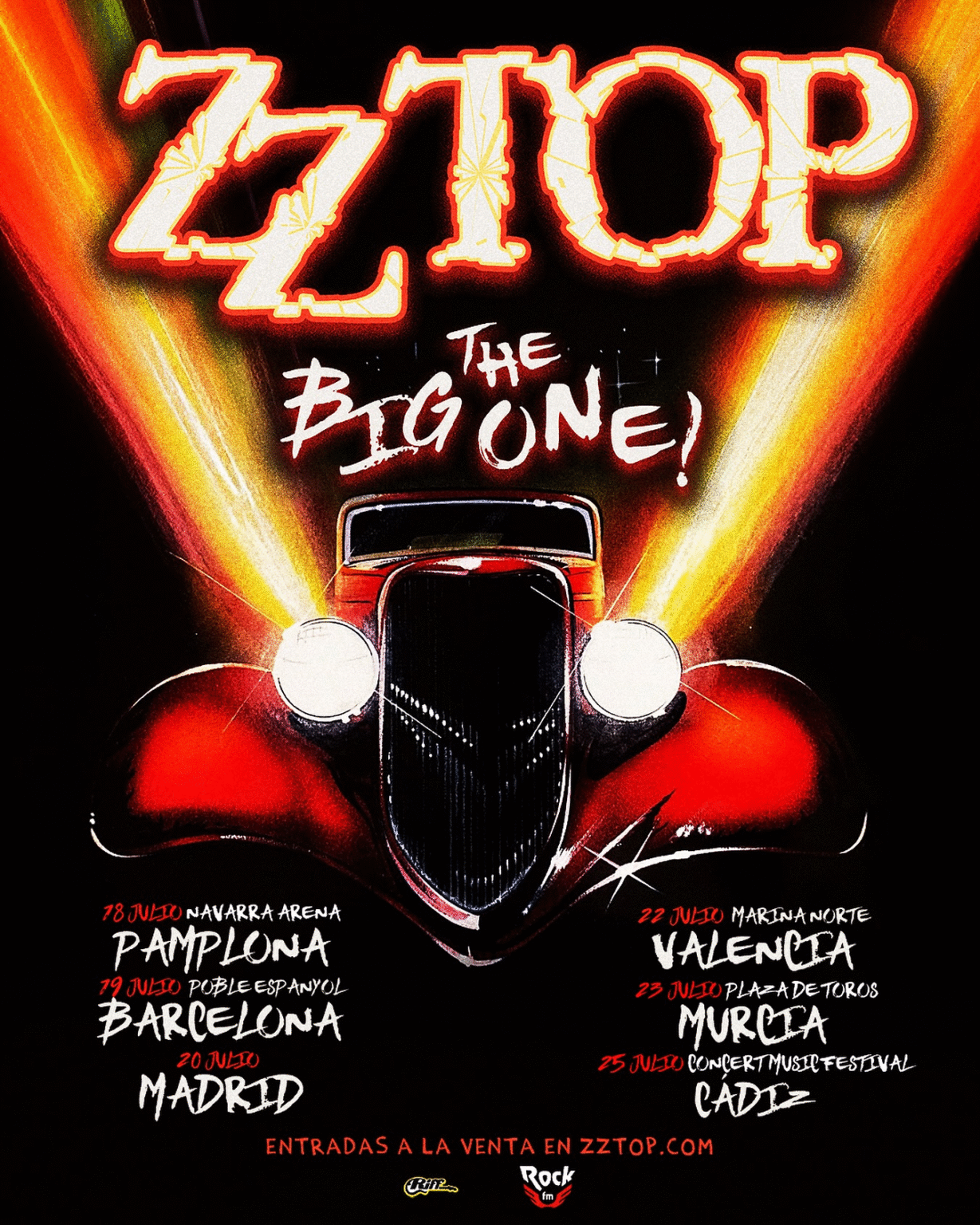 FECHAS DE ZZ TOP