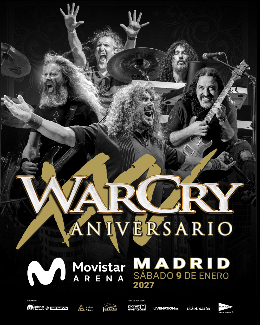 WARCRY CELEBRA SU XXV ANIVERSARIO CON CONCIERTO EN MADRID