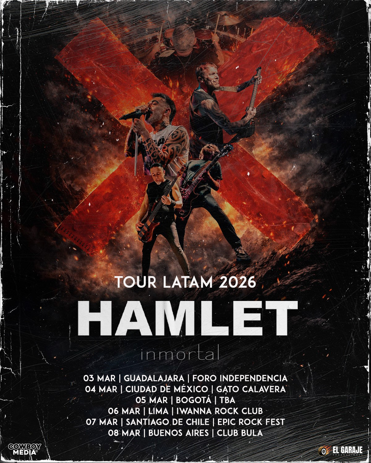 HAMLET: ANUNCIA  SU GIRA «INMORTAL»