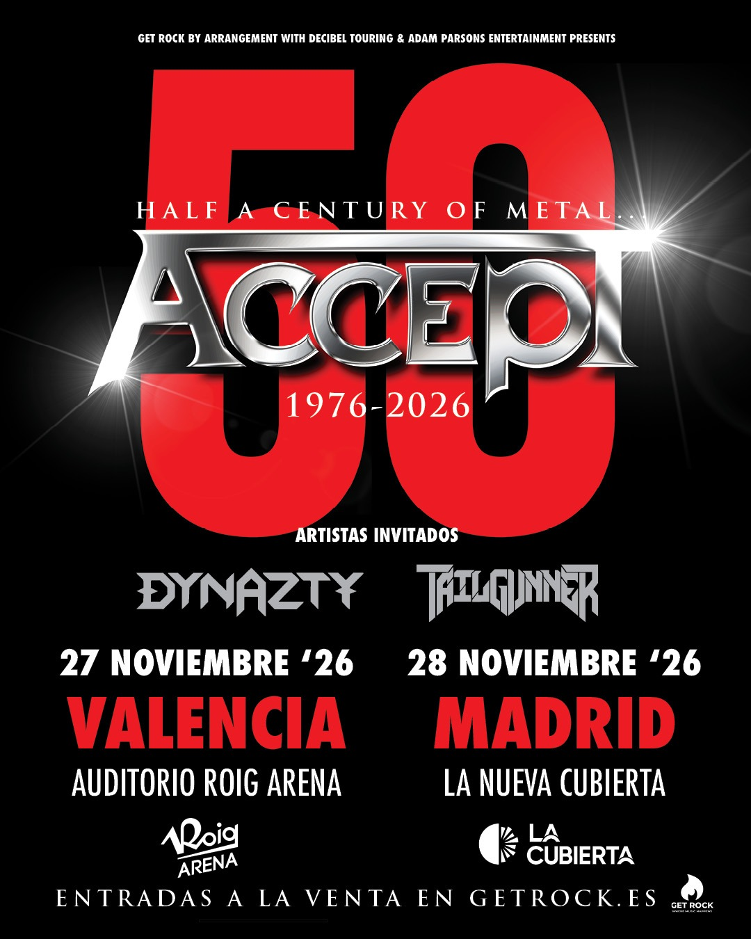 GIRA 50 ANIVERSARIO DE ACCEPT
