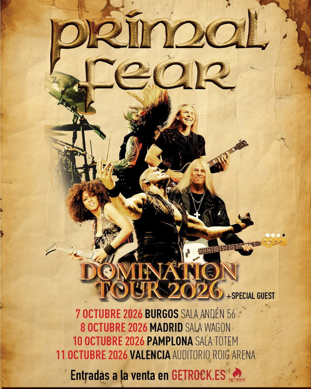 PRIMAL FEAR EN OCTUBRE