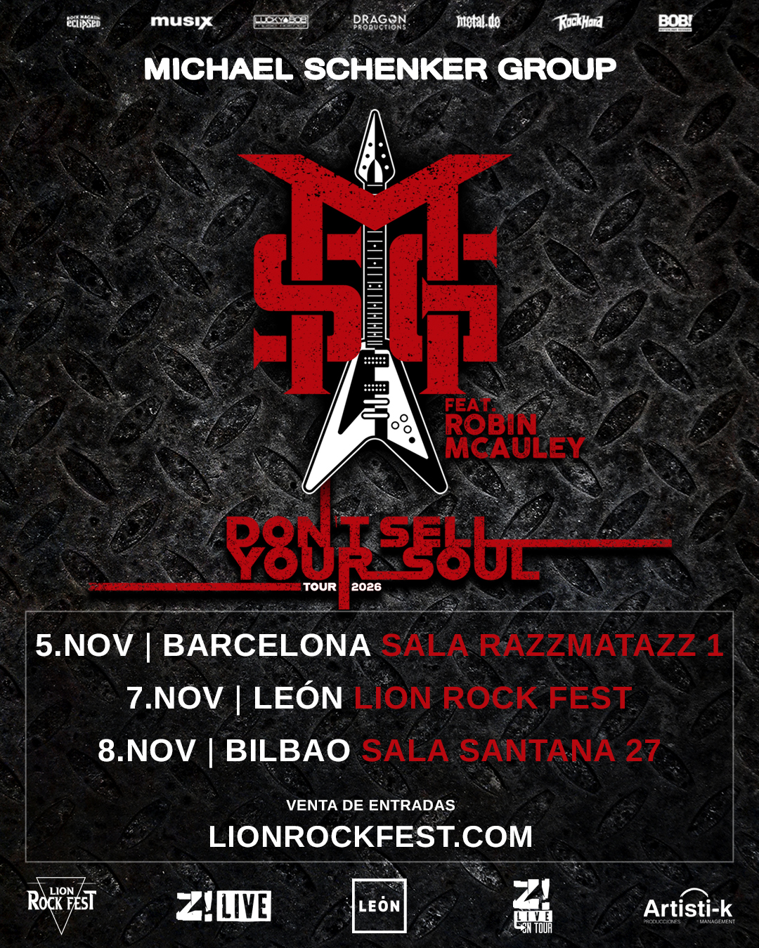 MICHAEL SCHENKER AÑADE DOS FECHAS